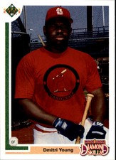 1991 Upper Deck Final Edition Cardinals Baseball Card #7F Dmitri Young Rookie