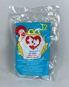 Ty Beanie Babies + McDonald’s Teenie Beanie - Light Blue PEANUT - RETIRED 1998 - Bild 1 von 2