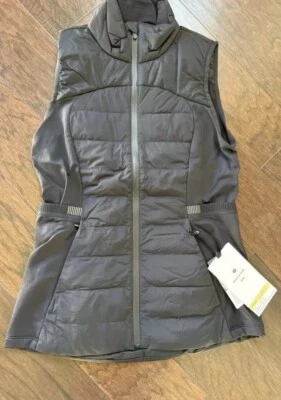 Lululemon Women’s Down For It All Run Vest Black Sz 6 Goose Down Running New NWT - Image 1 of 2