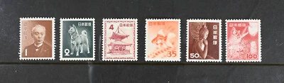 Japan Scott # 556-559, 583-584 VF OG NH Stamps Cat $52 - Image 1 of 2