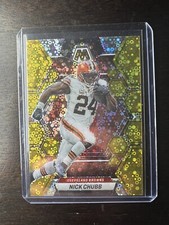 2023 Panini Mosaic - Mosaic GOLD DISCO Prizm Nick Chubb 07/10 Cleveland Browns