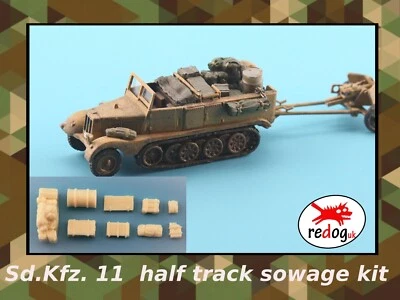 REDOGUK Redog 1:72/76 - Sd.Kfz.11 Halbtransporter Modell Staubausatz