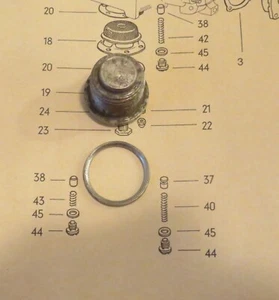 VW OIL PRESSURE RELIEF OIL PRESSURE CONTROL VALVE PLUG 12-1600  VW 111 115 431C - Picture 1 of 5