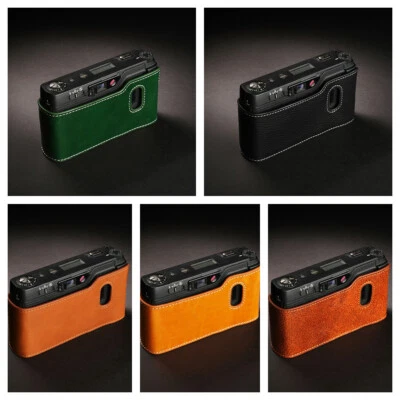 Handmade Genuine Real Leather Half Camera Case Bag Cover Fr Ricoh GR1V GR1S GR21 - Image 1 of 4