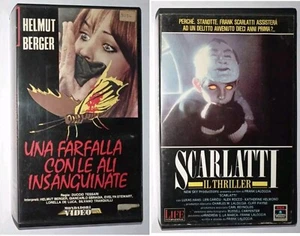 Vhs Una Farfalla Con Le Ali Insanguinate 1971 Helmut Berger + Vhs Scarlatti 1987 - Foto 1 di 7