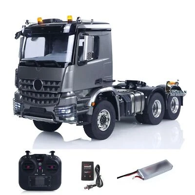1/14 6*6 RC Tractor Trcuk RTR Metal NO Lock Axles Car 2Speed Gearbox Sound Light - Image 1 of 4