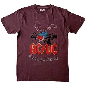 AC/DC Fly On The Wall Tour Maroon T-Shirt NEW OFFICIAL - Picture 1 of 1