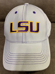 Captivating 1-Stop Headgear NCAA LSU Tigers Baseball Cap Hat Gray Adjustable - Picture 1 of 4