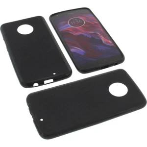 Custodia per Motorola Moto X4 Custodia Cellulare TPU Gomma Custodia Nera - Foto 1 di 5