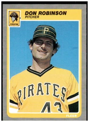 1985 Fleer #475 Don Robinson NM - Image 1 of 2
