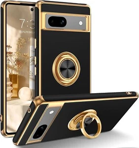 For Google Pixel 7a Shockproof Ring Stand Holder Heavy Duty Rugged Case Cover - Picture 1 of 8