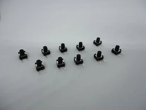 10 Pcs Pack Lot 6x6x7mm Momentary Push Micro Button Tactile Switch Side 2 Pins - Picture 1 of 10