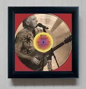 Jimmy Buffett Changes In Latitudes Gold Record Etched LP Shadowbox Display - Picture 1 of 4