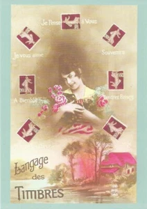 CARTE POSTALE PRE-TIMBREE NEUVE LANGAGE des TIMBRES - Afbeelding 1 van 2