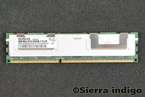 Elpida EBJ42HE8BAFA-AE-E PC3-8500R-7-10-HP 4GB 4Rx8 Server Memory RAM - Picture 1 of 1