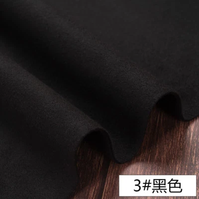 Casaco de lã imitação de cashmere sólido grosso outono faça você mesmo tecido largo 57" - Imagem 1 de 4