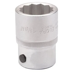 Elora 1.1/8" Bi-Hexagon Socket 3/4"D Chrome Plated Hardened And Tempered 00492 - Picture 1 of 1