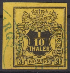 == AD Hannover Mi. 5 gest. K2 "Hamburgo" SR, Kat. 75 € == - Imagen 1 de 1