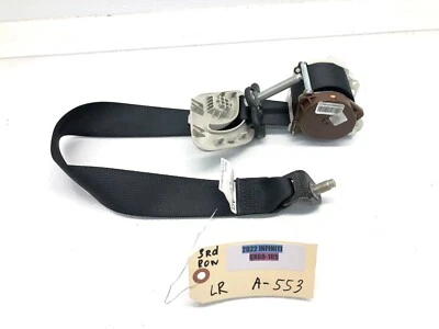 2022-2024 INFINITI QX60 CONDUCTOR IZQUIERDO TRASERO TERCERA FILA CINTURÓN DE SEGURIDAD RETRACTOR OEM Foto 1 de 4