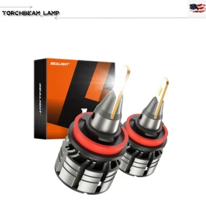 Kit de faros LED SEALIGHT H11 H8 bombillas de haz bajo brillante 6000K lámpara blanca 2 piezas - Imagen 1 de 6