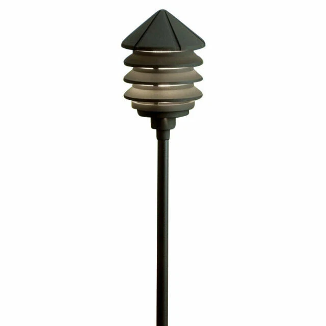 Kichler 15005AZT Six Groove Path & Spread 1 Light 12V - Bronze