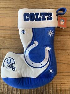 INDIANAPOLIS COLTS ADULTS NFL FOOTBALL HOLIDAY STOCKING - New