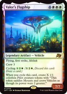 MTG FOIL Valor's Flagship - Aetherdrift #035 - Imagen 1 de 1