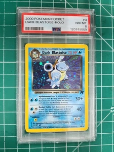 2000 POKEMON ROCKET #3 DARK BLASTOISE-HOLO PSA 8 - Picture 1 of 2