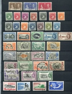 NIGERIA 1937-66 M&U Collection to £1 68 Stamps - Picture 1 of 2