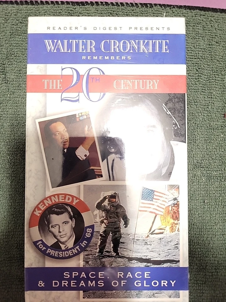 Walter Cronkite Remembers The 20th Century: Space, Race  Dreams of Glory VHS NEW - Image 1 of 2