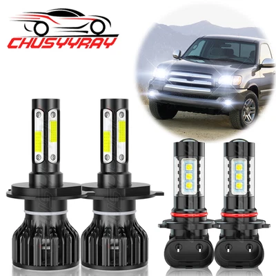 For Toyota Tacoma 2005-2010 2011 Combo 6000K Front LED Headlight + Fog Light Kit - Image 1 of 4