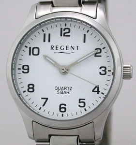 Klasse Regent F-1327 Edelstahl Damenuhr - 5 BAR WR - gut lesbar NEU!  - Picture 1 of 4