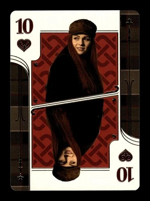6-0-1-NS PWE . outlander 4 . cryptozoic 2020 playing cards 10 HEART GOLD brianna - Image 1 of 2