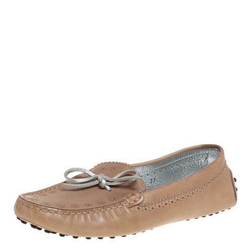 TOD’S Mocassini con fiocco in pelle beige Tod's taglia 37