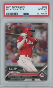 ELLY DE LA CRUZ 2023 Topps Now MLB "Call-Up" #392 - 1st MLB Hit - PSA 10 -826 - Picture 1 of 2