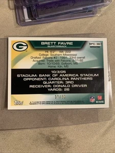 Blue Refractor Flight To 420 Brett Favre Packers #37/50 SP  Bfc-383 - Picture 1 of 3