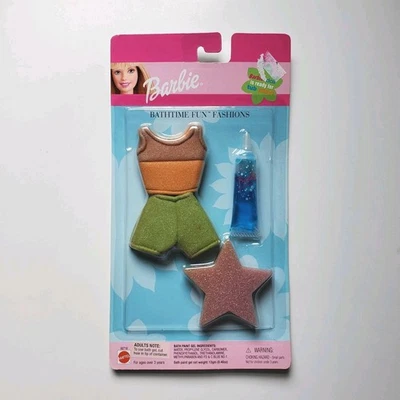 Barbie 1999 Bath Time Fun Fashions bañera esponja pintura gel juguete Mattel 68718 vintage Foto 1 de 4