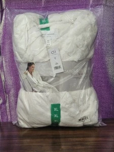 NUOVO accappatoio donna Carole Hochman in peluche avorio, taglia XL - Foto 1 di 5