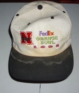Nebraska Cornhuskers Husker Football Snapback Hat 1998 FedEX Orange Bowl - Picture 1 of 3