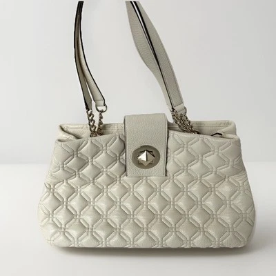 Bolso Cartera Kate Spade TOTE Astor Elena Court CUERO ACOLCHADO HINCHADO Hombro Grande Foto 1 de 4