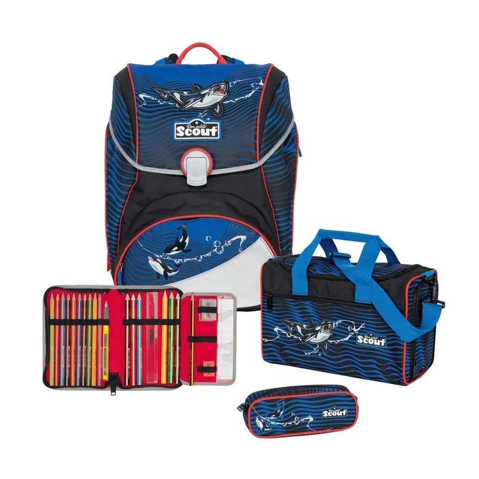Scout Schulranzen Set Orca, 4-teilig #SG - Bild 1 von 1