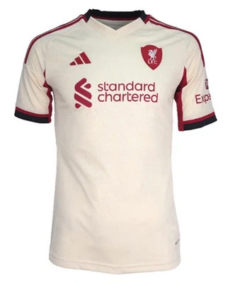 Adidas Youth Liverpool F.C Away Shirts White Soccer Jersey Tee LFC Shirt JV6453 - Image 1 of 4