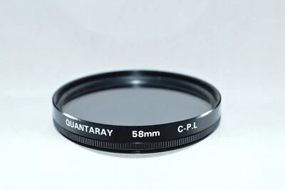 Quantaray 58 mm C-P.L (Circular Polarizer) Screw-In Filter Made Japan. (V-174) - Image 1 of 3