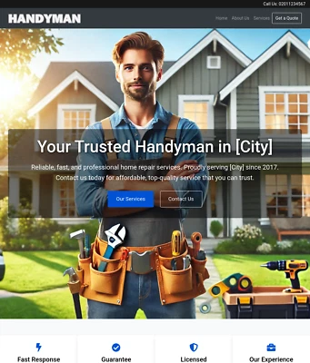 Handyman Website Business For Sale - A Ready-to-Use Professional Solution - Image 1 of 3