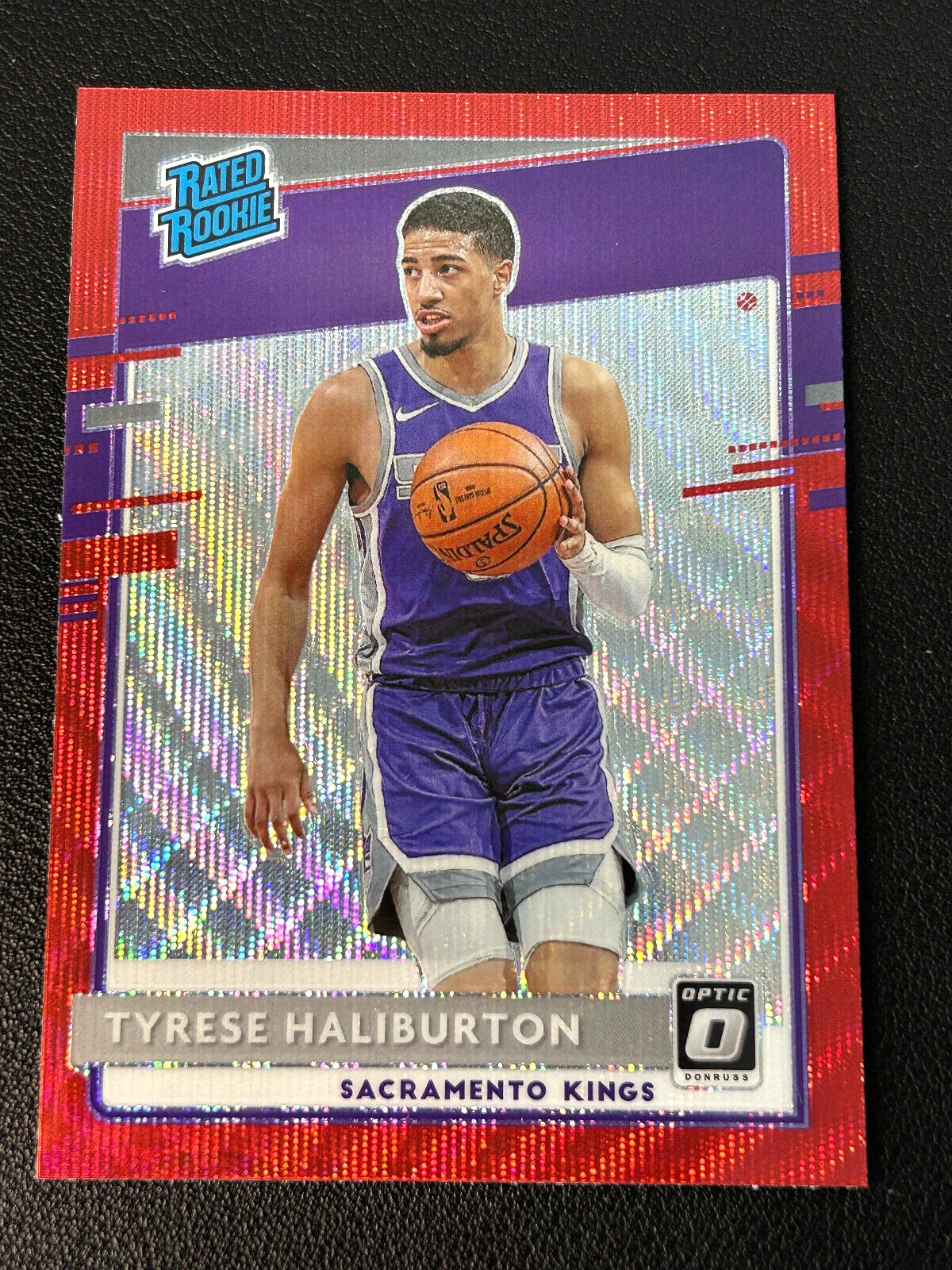 Tyrese Haliburton 2020-21 Panini Donruss Optic Red Wave Rated Rookie RC #162