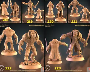 Hombre Lobo Líder por My3dPrintForge Dnd, Dungeon and Dragon Mini - Imagen 1 de 8