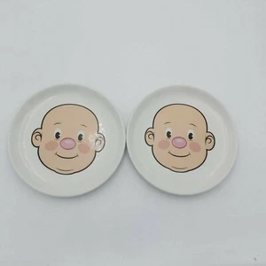 2 Plates-" Plays With His Food" - Fred - 8-1/2" Diameter-Jason Amendolara Design - Imagen 1 de 5