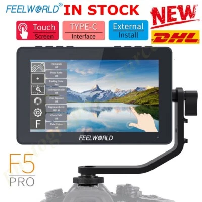 FEELWORLD F5 Pro 5.5 Inch Touch Screen 4K HDMI Field Monitor IPS FHD1920x1080 - Image 1 of 4