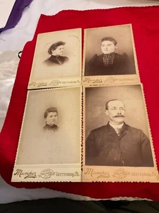 1534 GETTYSBURG PENN 4 CABINET PHOTOS BY MUMPER BALTIMORE ST POST CIVIL WAR - Picture 1 of 14