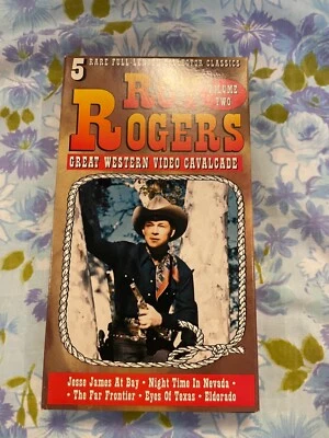 VHS Roy Rogers Volume Two- 5 Hours Jesse James at Bay Night time in Nevada Eldor - Image 1 of 4